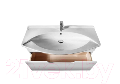 Тумба под умывальник Dreja Laguna 85 (белый лак)