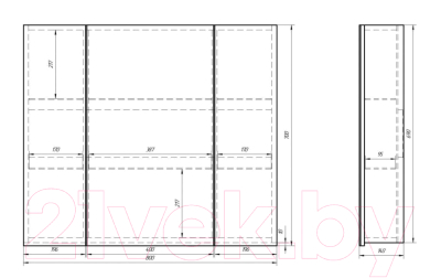 Шкаф с зеркалом для ванной Dreja Almi 80