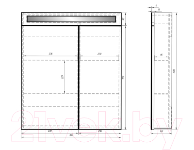 Шкаф с зеркалом для ванной Dreja Uni 70