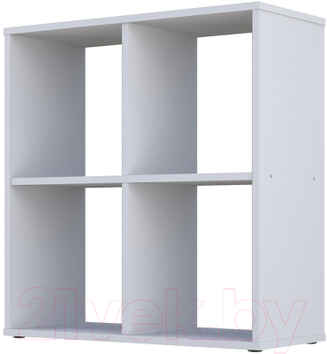 Стеллаж Polini Kids Home Smart Кубический 4 секции (белый) - фото