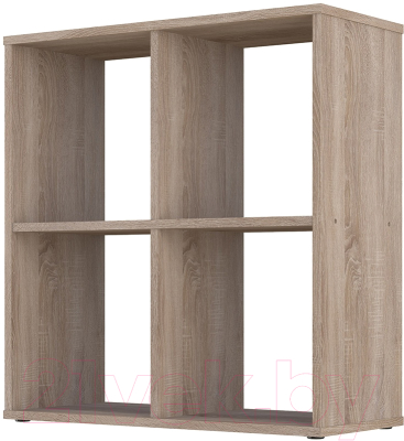 Стеллаж Polini Kids Home Smart Кубический 4 секции (дуб) - фото