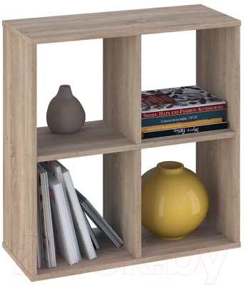 Стеллаж Polini Kids Home Smart Кубический 4 секции (дуб)