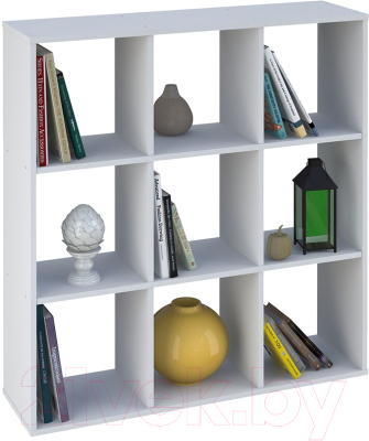 Стеллаж Polini Kids Home Smart Кубический 9 секций (белый)