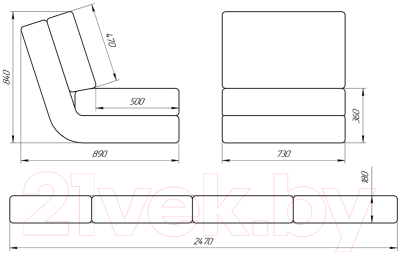 Кресло-кровать Lama мебель Раскладное Марио