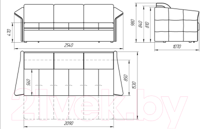 Диван Lama мебель Толедо