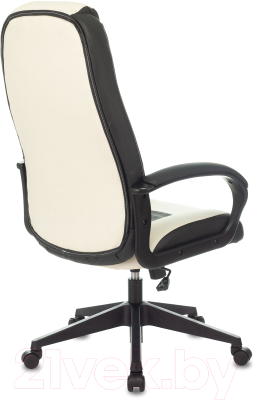 Кресло геймерское Бюрократ Zombie Viking-8 (экокожа белый/черный)