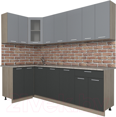 Готовая кухня Интерлиния Мила 12x24 - фото
