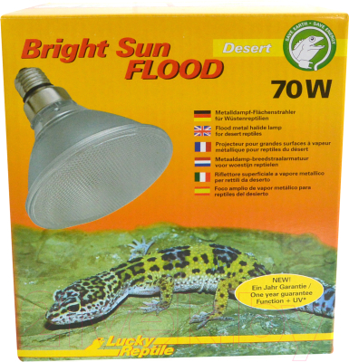 Лампа для террариума Lucky Reptile Bright Sun UV FLOOD Пустыня / BSFD-70 - фото