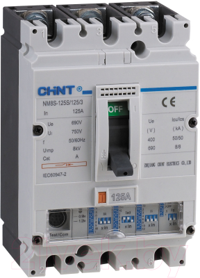 Выключатель автоматический Chint NM8S-250S 80А 3P 50кА / 150275 - фото