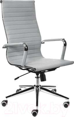 Кресло офисное Norden Техно / H-100-45 (хром/экокожа серый) - фото