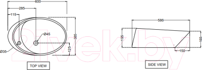 Умывальник Jaquar Vignette Prime VGS-WHT-81931N