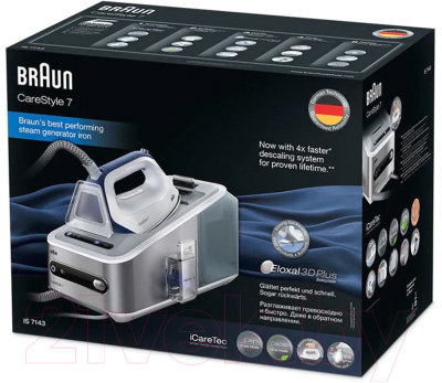 Утюг с парогенератором Braun CareStyle 7 IS 7143 WH