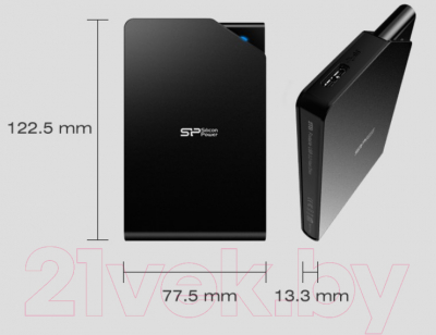 Внешний жесткий диск Silicon Power Stream S03 1TB White (SP010TBPHDS03S3W)