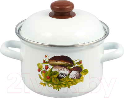 Кастрюля Лысьвенские эмали Грибная поляна С-1610 АП2/4 - фото