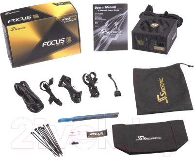 Блок питания для компьютера Seasonic Focus Gold (SSR-750FM) - фото