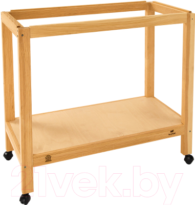 Подставка для клетки Ferplast Sumet Wood 80 / 90039050 (деревянная, серый/бежевый) - фото