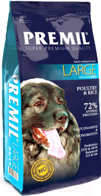 Сухой корм для собак Premil Large (3кг) - фото