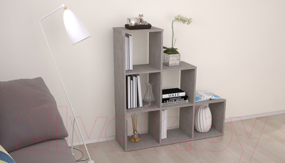 Стеллаж Polini Kids Home Smart Каскадный 6 секций