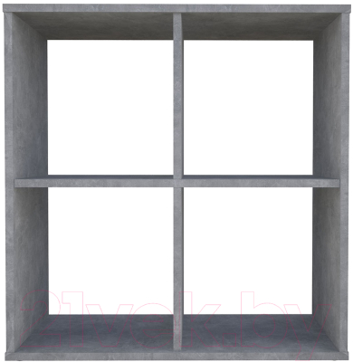 Стеллаж Polini Kids Home Smart Кубический 4 секции (бетон)