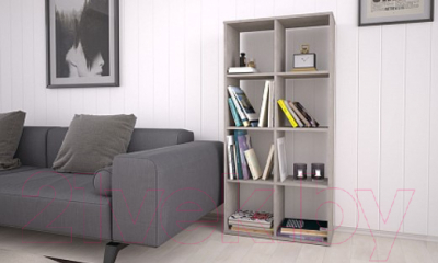 Стеллаж Polini Kids Home Smart Кубический 8 секции (бетон)