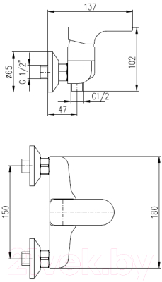 Смеситель Slezak RAV Yukon YU180.5CB