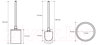 Ершик для унитаза Bemeta Omega 104913092