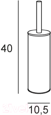Ершик для унитаза Merida Econom GIM301