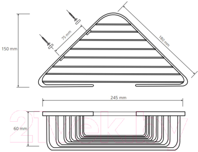 Мыльница Bemeta Cytro 102308122