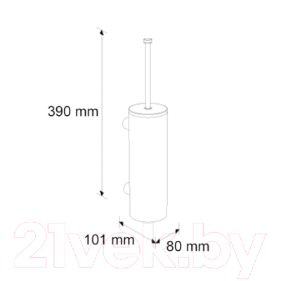 Ершик для унитаза Merida Stella SZ17C (металл полированный)