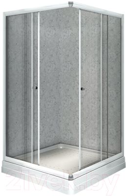 Душевой уголок Radomir 100x110 L / 1-03-1-1-0-1231 (матовое стекло) - фото