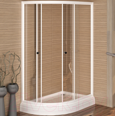 Душевой уголок Radomir 120x80 R / 1-03-1-2-0-0080 (прозрачное стекло)