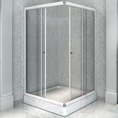 Душевой уголок Radomir 90x100 L / 1-03-1-1-0-1210 (прозрачное стекло)