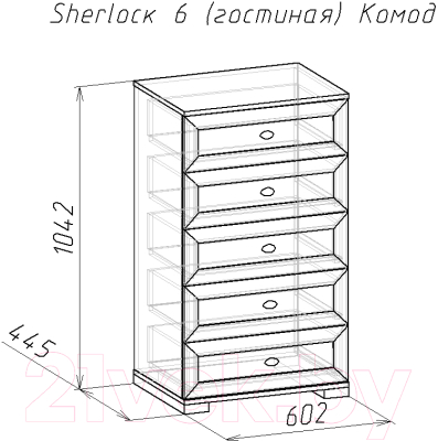 Комод Глазов Sherlock 6