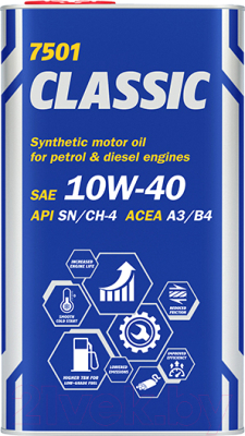 Моторное масло Mannol Classic 10W40 SN/CF / MN7501-4ME - фото
