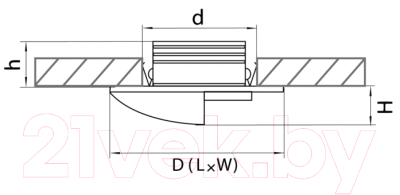 Точечный светильник Lightstar Lumina 212136