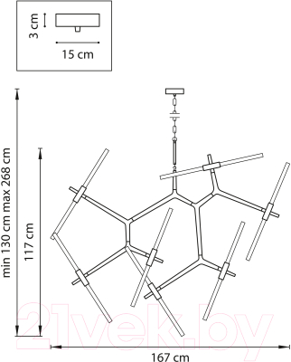 Люстра Lightstar Struttura 742143