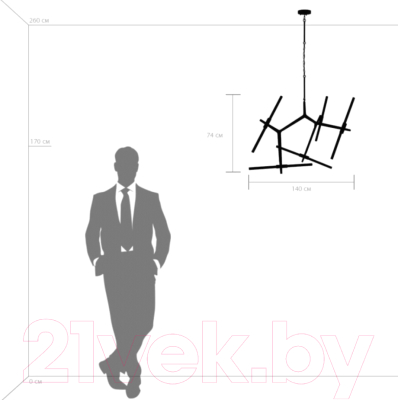 Люстра Lightstar Struttura 742103