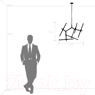 Люстра Lightstar Struttura 742107