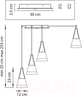Люстра Lightstar Cone 757067