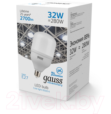 Лампа Gauss Elementary 63233