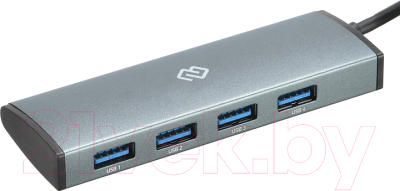 USB-хаб Digma HUB-4U3.0-UC-G - фото