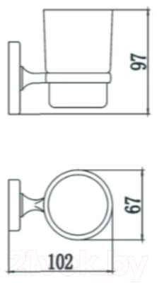 Держатель для зубной пасты и щетки РМС A6020