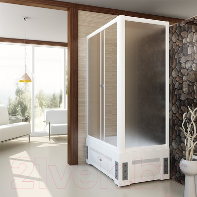 Душевой уголок Radomir Верчелли L / 1-03-1-1-0-0131 (матовое стекло)