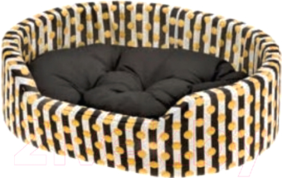 Лежанка для животных Ferplast Dandy 80 Cotone / 82944083 (горох на зебре) - фото