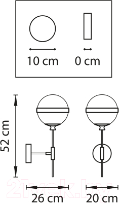 Бра Lightstar Globo 813611
