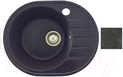 Мойка кухонная БелЭворс New Lux L (черный) - фото
