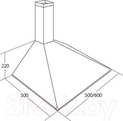Вытяжка купольная Akpo Soft 60 WK-5 без короба