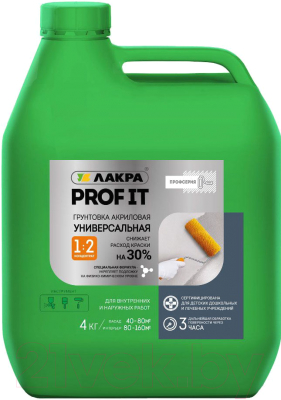 Грунтовка Лакра Prof IT акриловая универсальная - фото
