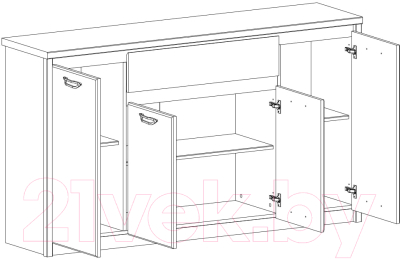 Тумба Anrex Jazz 4D1S