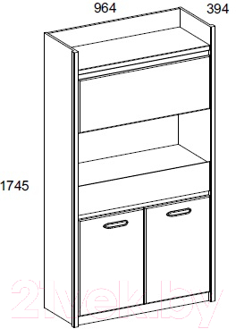 Шкаф Anrex Jazz 3D1SN